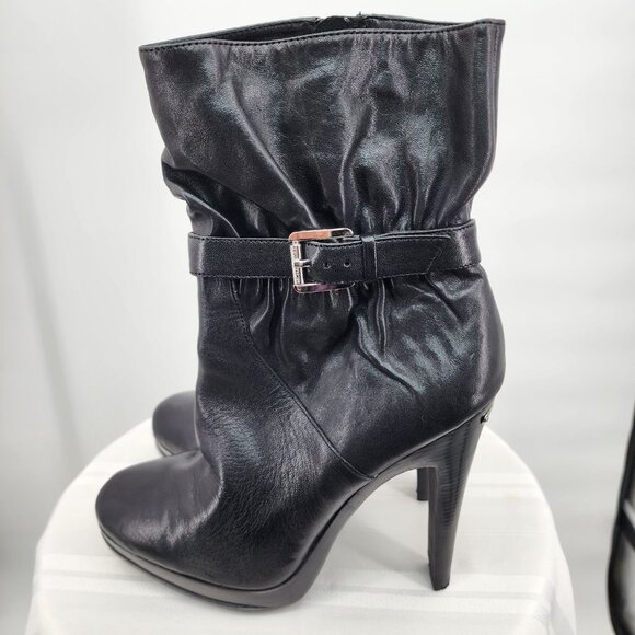 MICHAEL KORS Veronica Black Stiletto Booties Size 8 New - Picture 5 of 11